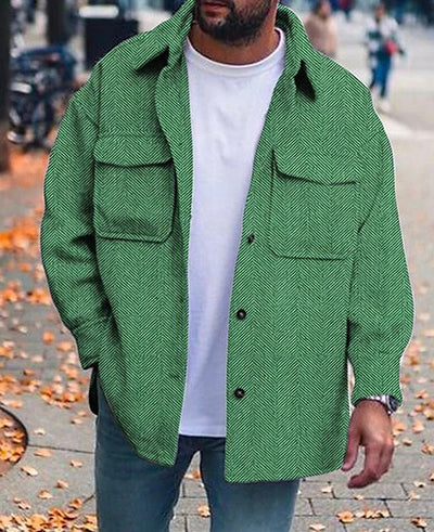Manteau homme col polo haut homme mode vêtements de travail