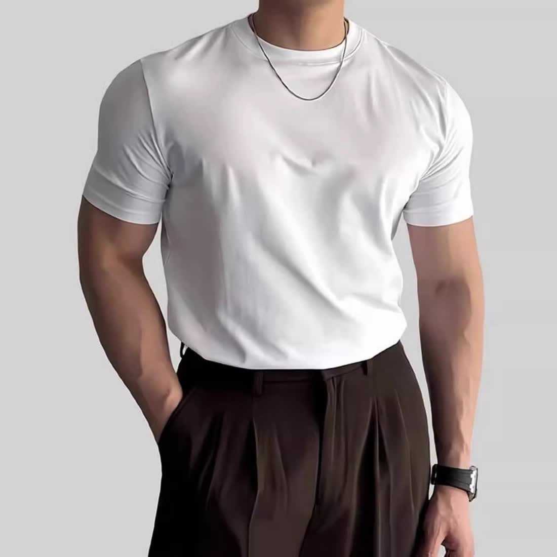 T-shirt de sport à manches courtes pour homme