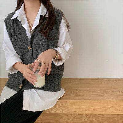 Les pulls pour femmes portent des vêtements amples de style coréen