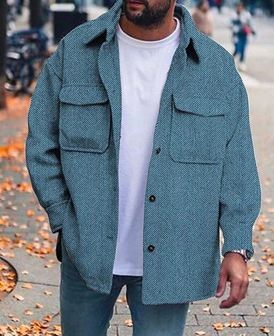 Manteau homme col polo haut homme mode vêtements de travail